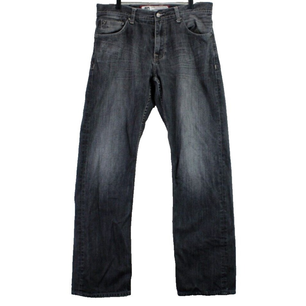 Vintage Artful‎ Dodger Mens Jeans Black Wash Denim Size 34x32 90s Skater
